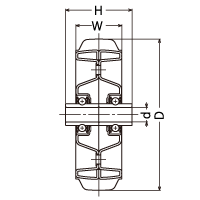 423S-UBB 100 の寸法図