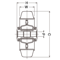 425S-R 100 の寸法図