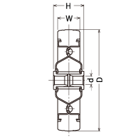 430E-PR 100 の寸法図