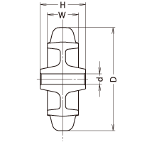 434S-F 100 の寸法図