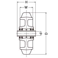 434S-FR 100 の寸法図