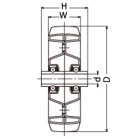 435S-RBB 125 の寸法図