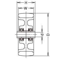 439S-UBB 75 の寸法図
