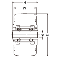 542S-NRB 50 の寸法図