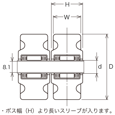 559P-NRB 50 の寸法図