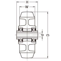 962BPS-CR 150 の寸法図